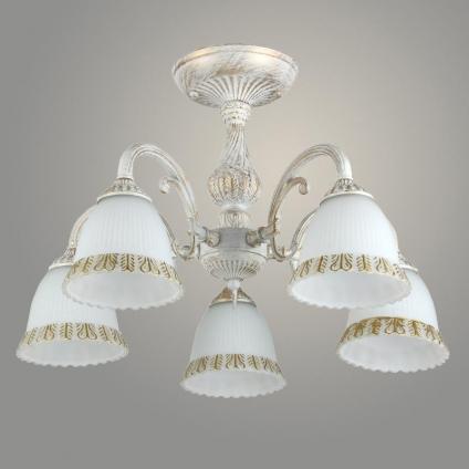 Люстра 74331/5 WH+GD белый/золото 5x60W E27 d540 h330, 24